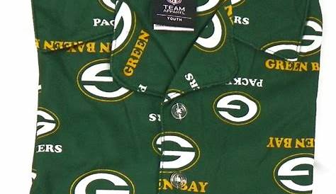 Youth Green Bay Packers Pajamas Boy's NFL Football Sleepwear 2-Piece
