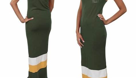 Green Bay Packers Strapless Maxi Dress, made with Upcycled Shirts with