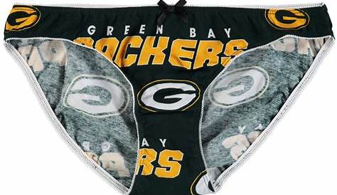 Green Bay Packers Women’s Gray Vortex Knit Panty with Behind Print