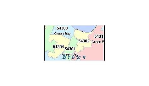 Green Bay Wi Zip Code Map