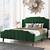 green bed frame