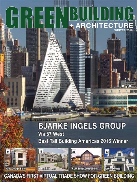Green Building And Design Editorial Calendar