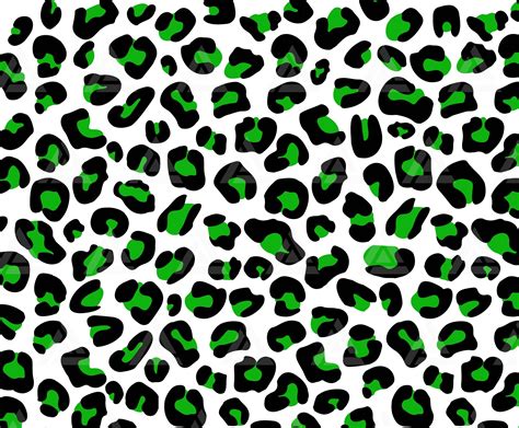 Green Leopard Print Seamless Pattern Stock Illustration Download