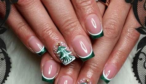 Green Christmas Nails French Tip 36+ Nail Designs Ideas Design Trends Premium