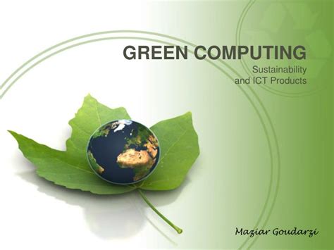 Green Technology Powerpoint Templates Green, Technologies Free PPT