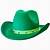 green cowboy hat