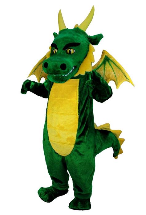 Green Dragon Mascot Costume (Thermolite) Mascot, Cartoon, Carnival