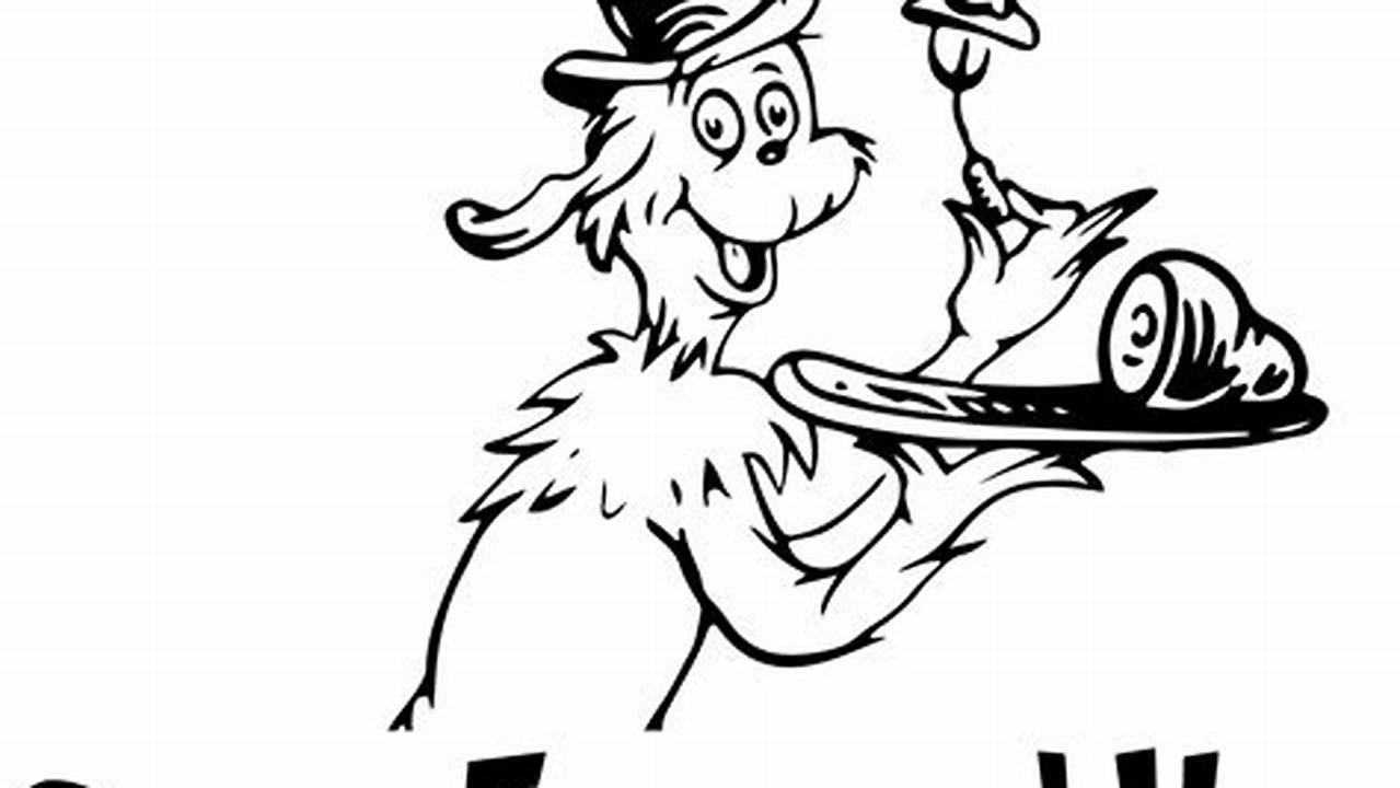 Uncover the Magic of "Green Eggs and Ham Clipart Black and White"