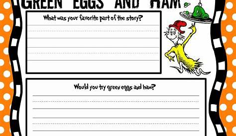 Green Eggs And Ham Free Printables