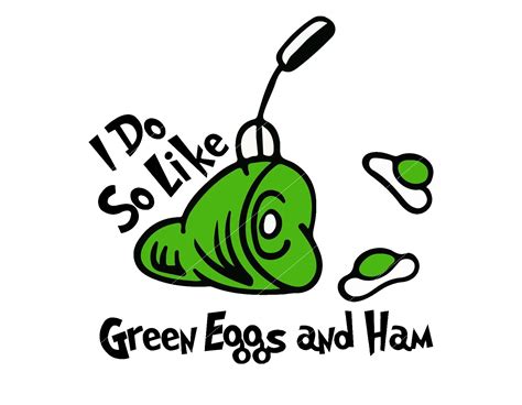Green eggs and ham svg cut file Digital download Dxf Eps Etsy