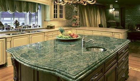Green Granite Kitchen Countertops Material