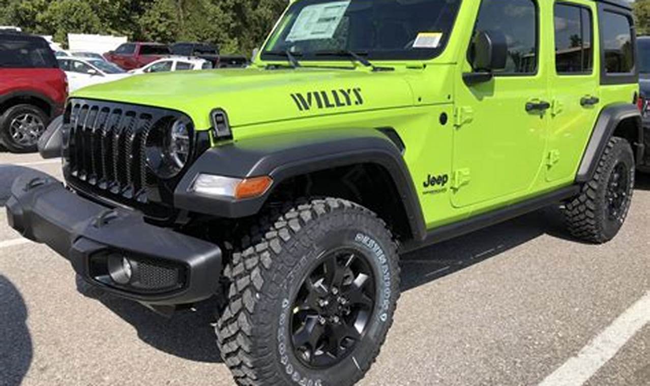 green jeep wrangler for sale