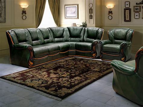 Famous Green Leather Couch Living Room 2023