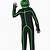 green light up stick figure costume