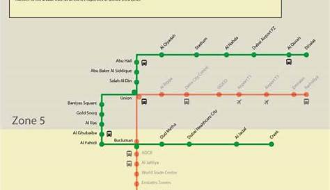 Green Line Metro Map Dubai , Stations And Route