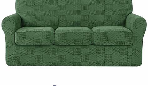 Subrtex Textured Grid Stretch Sofa Cover Couch Slipcover with Separate