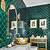 green pattern tile bathroom