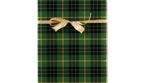 Retro Green Red Christmas New Year Tartan Plaid Wrapping Paper | Zazzle.com