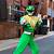 green power ranger costume with helmet