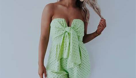 Green Romper Outfit Spring Feeling Good In Emerald Clothes s Fashion s