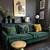 green sofas living rooms