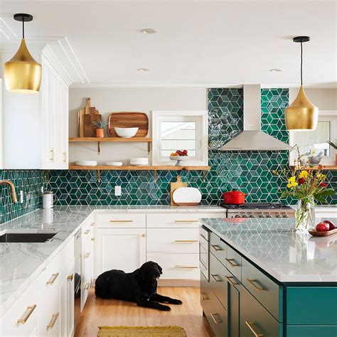 Cool Green Tile Kitchen Ideas References