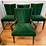 FurnitureR Velvet Dining Chairs, Green (Set of 4)