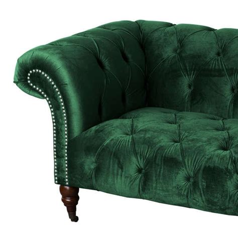 New Green Velvet Sofa Ebay Uk Best References
