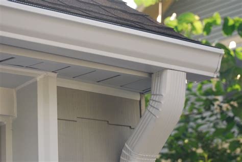green aluminum gutters and downspouts