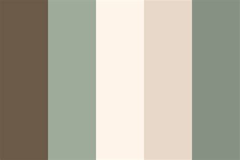 green and cream color palette