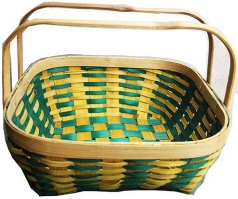 Green and yellow basket
