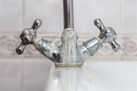 Green Around Bathroom Taps