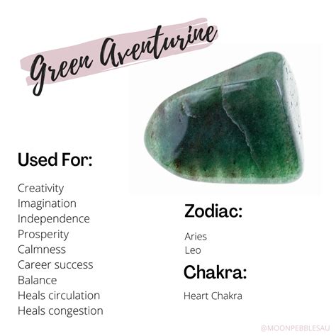 green aventurine healing properties