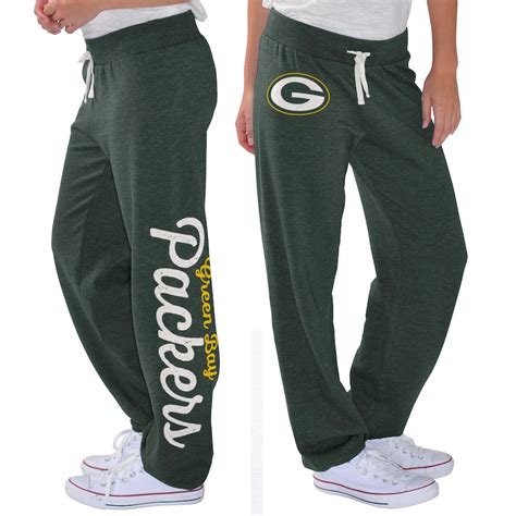 green bay packers fleece pants women