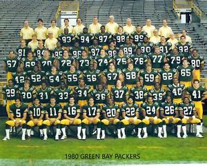 green bay packers roster 1980