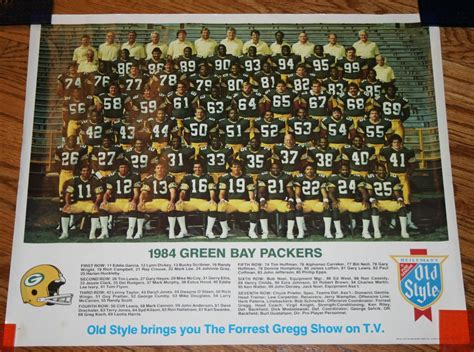 green bay packers roster 1984