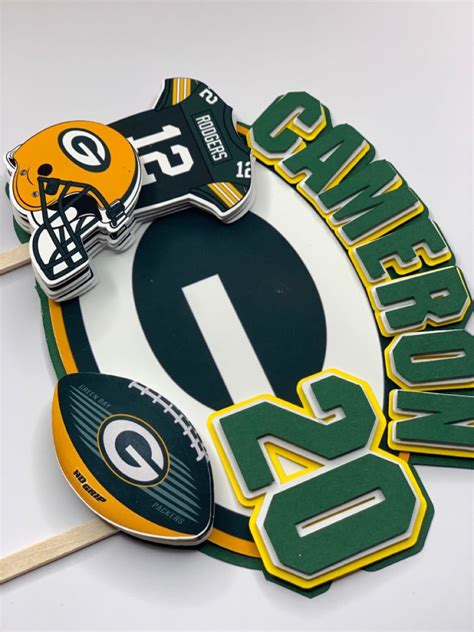 green bay packers wedding cake topper