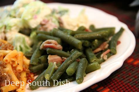 Green Beans Cooked With Fatback