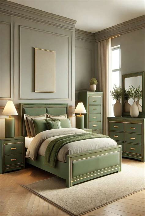 Green Bedroom Set