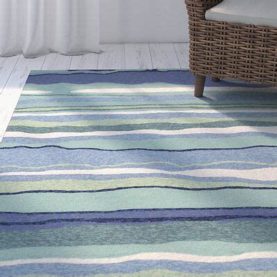 green blue brown stripe rug
