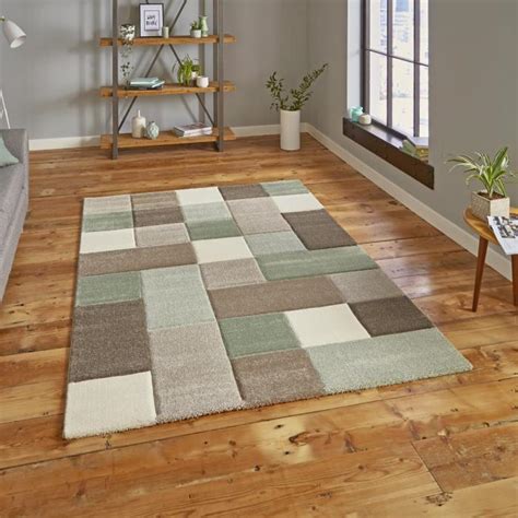 green charcoal area rug