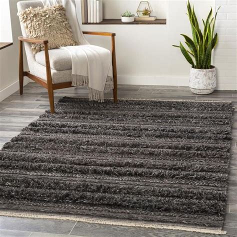 green charcoal area rug