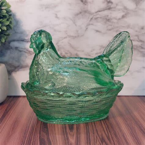 Green Chicken Candy Dish