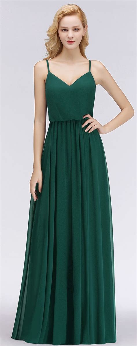 green chiffon bridesmaid dresses