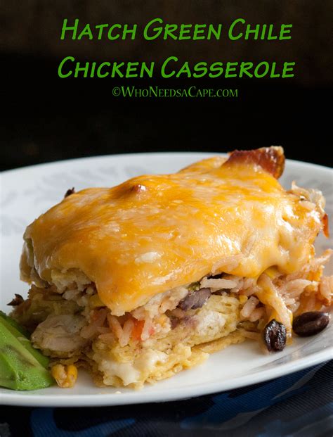 green chile chicken bake