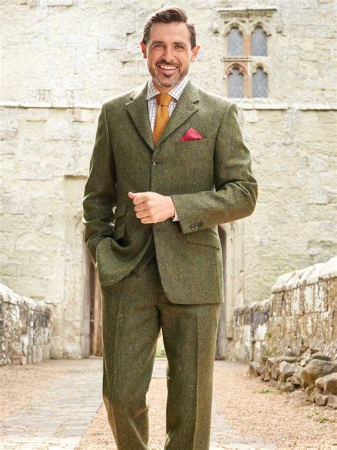 green donegal tweed suit