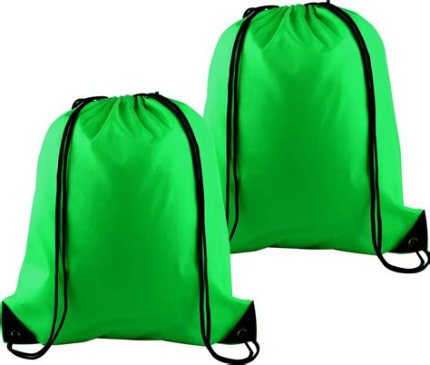 Green Drawstring Bags