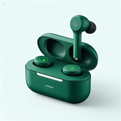 green earbuds