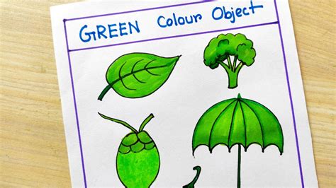 Green Easy Drawing