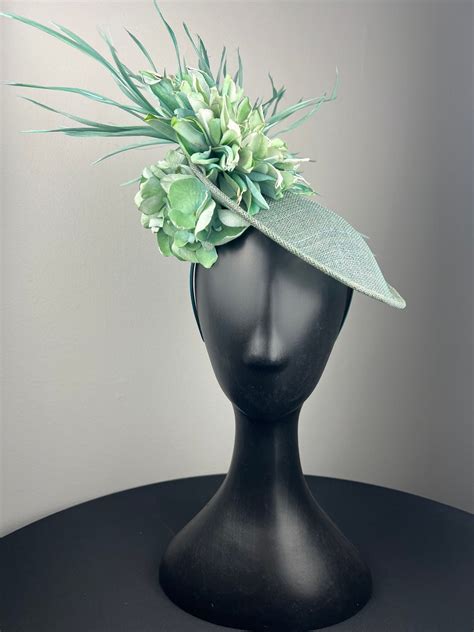 Green Fascinator Etsy